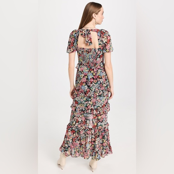 $128 NWOT WAYF Cici Bustier Tier Maxi Dress S - Picture 3 of 5